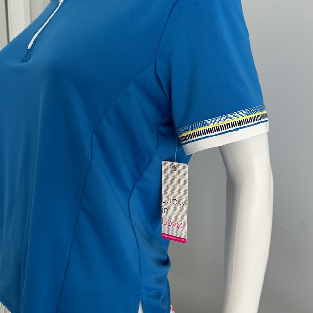 Lucky‎ in Love athletic Aegean Dreams Polo shirt - Picture 4 of 8